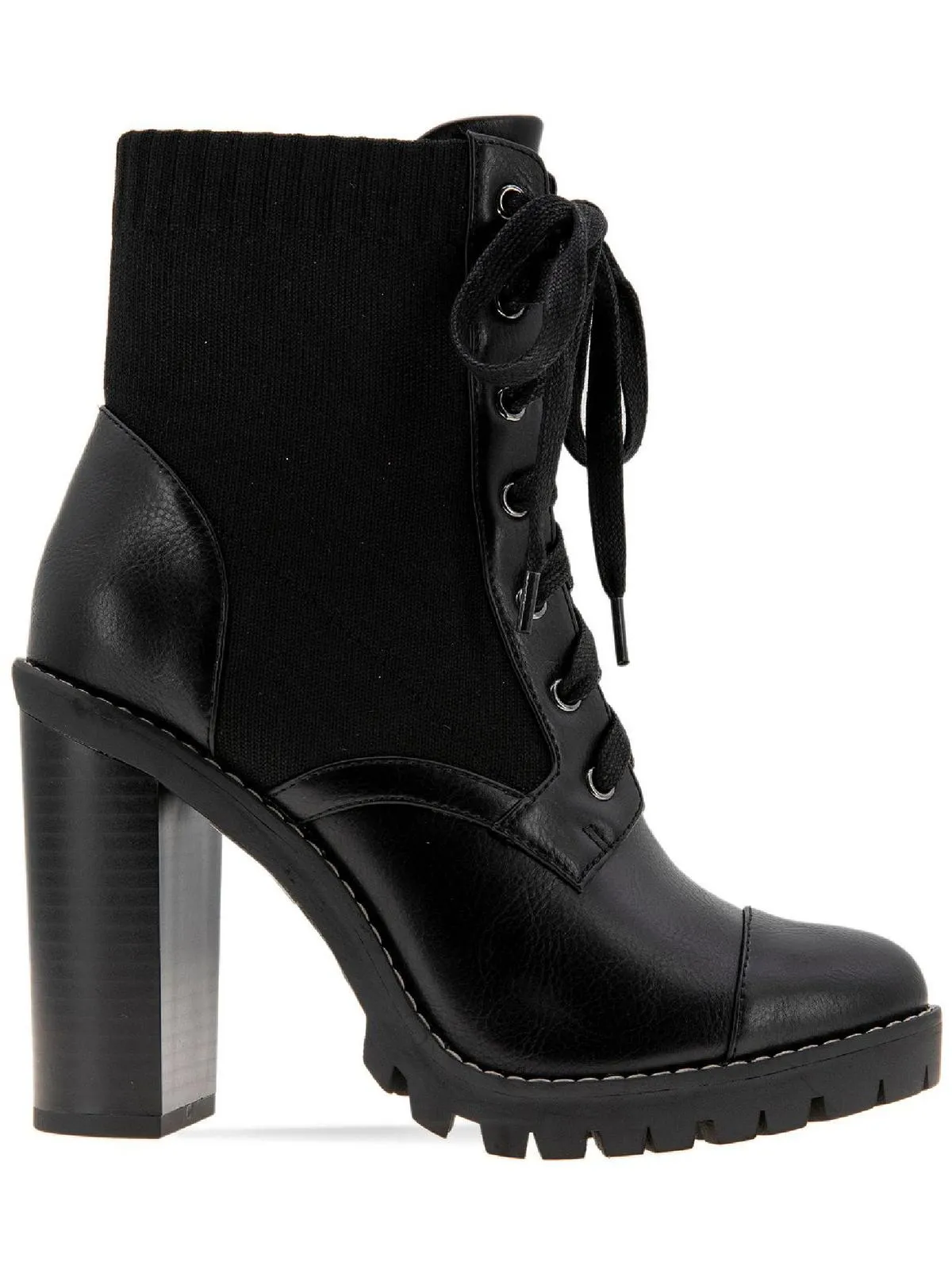 Pilas Damen Stiefeletten mit Schnürung aus Kunstleder ecco Schuhe