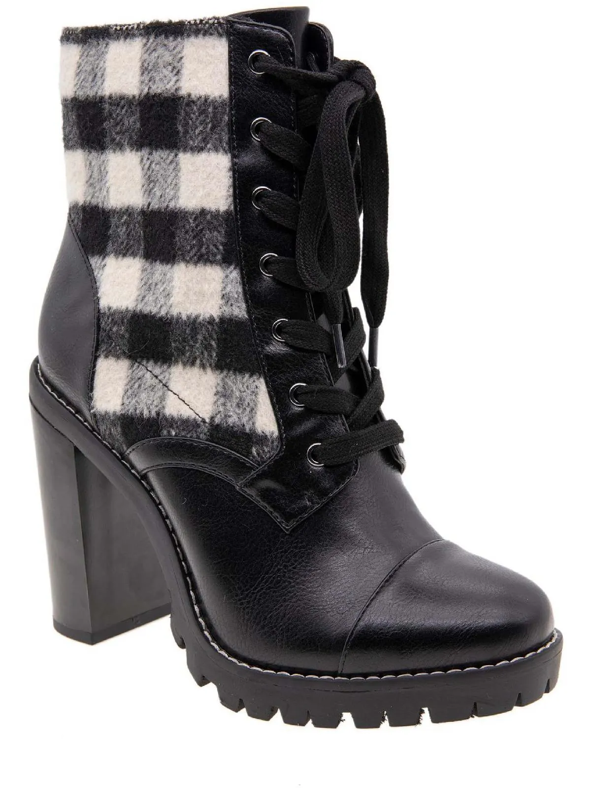 Pilas Damen Stiefeletten mit Schnürung aus Kunstleder ecco Schuhe
