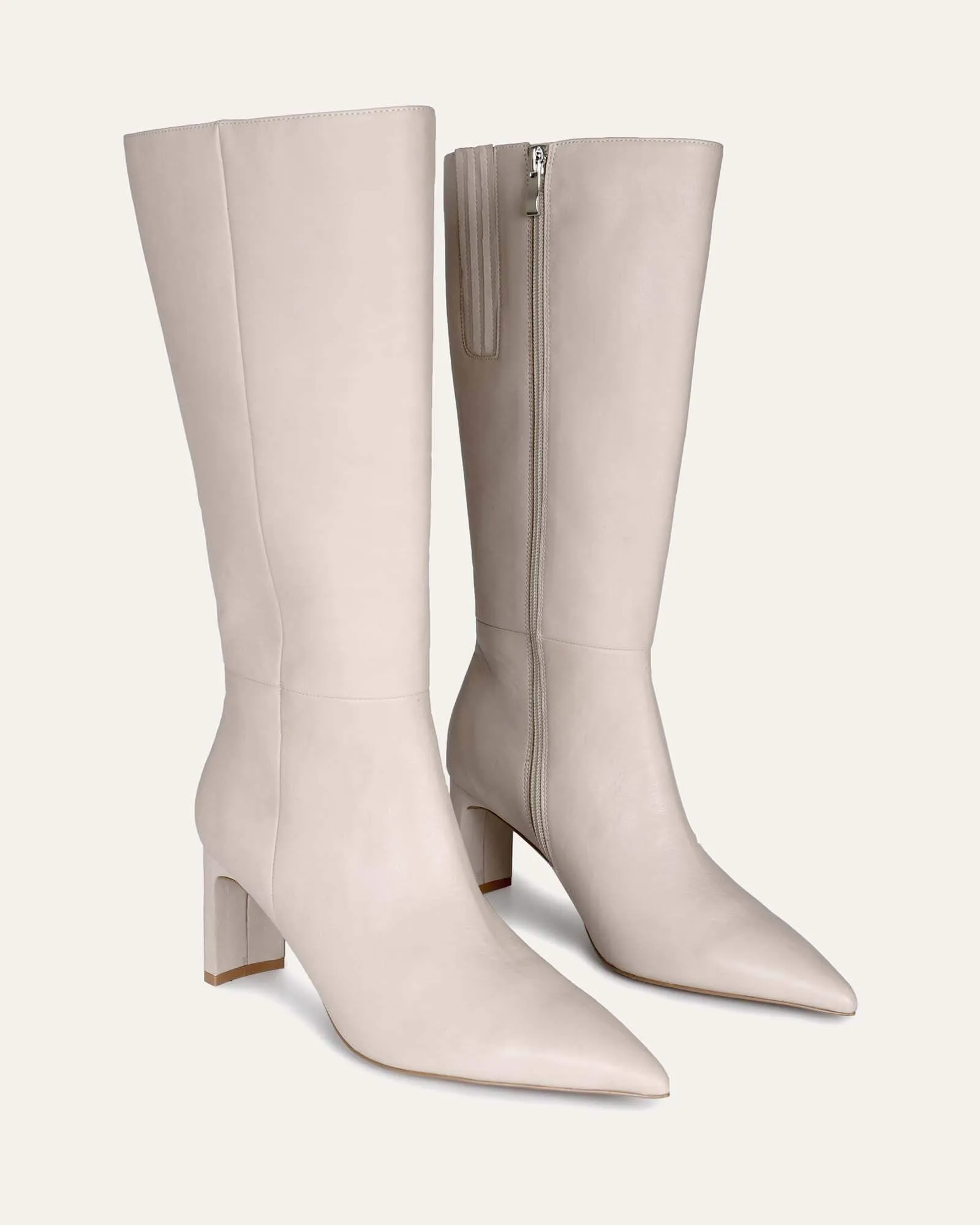 PIXIE STIEFELETTEN AUS KNOCHENLEDER