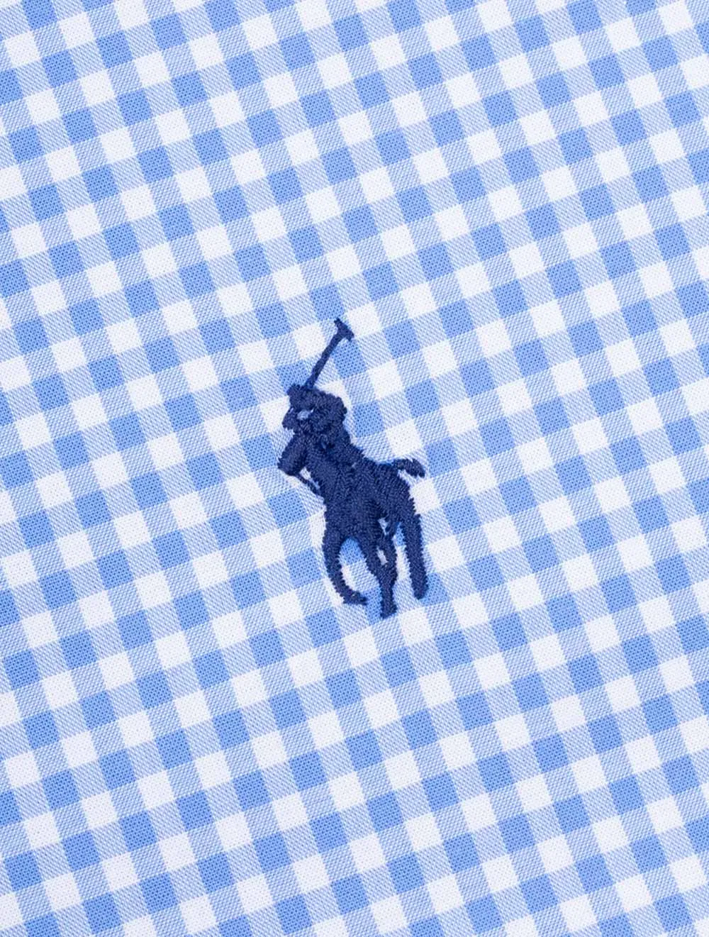 Poplin Langarm-Sporthemd Blau