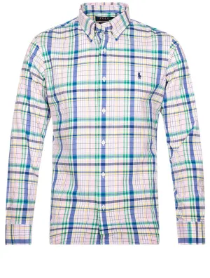Poplin Langarm-Sporthemd Multi