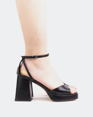 Pujol, Schwarz Leder/Cuir Noir