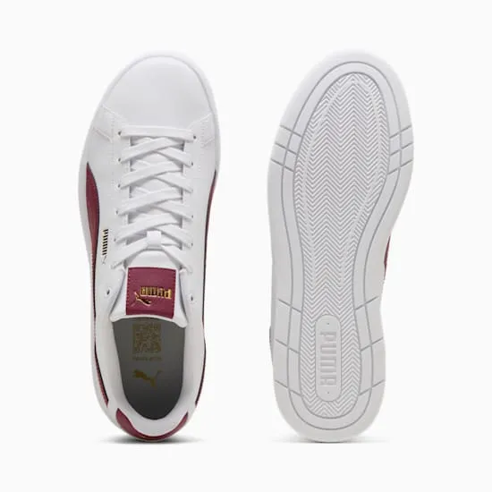 PUMA HERRE COURT CLASSICO WEIß/ROTE SNEAKER