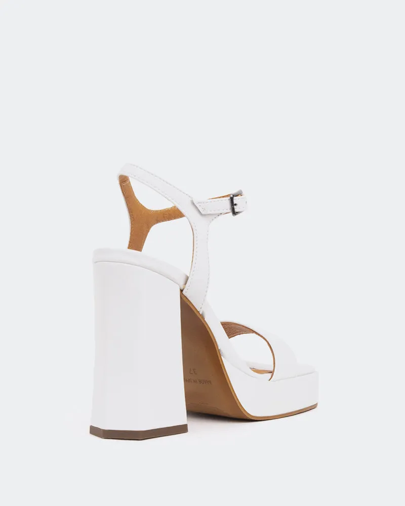 Rabanne, Weißes Leder/Cuir Blanc