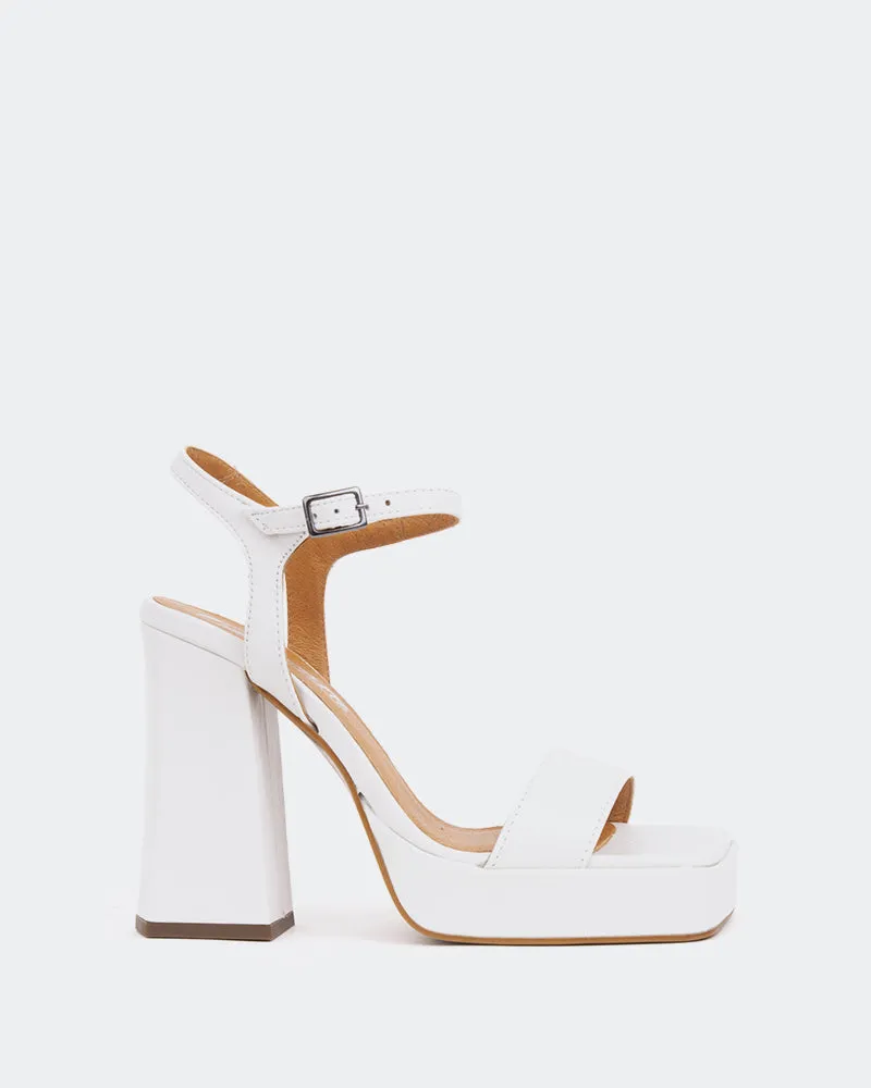 Rabanne, Weißes Leder/Cuir Blanc