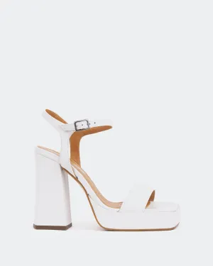Rabanne, Weißes Leder/Cuir Blanc
