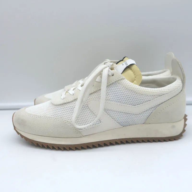 Rag & Bone Retro Low-Top Laufschuhe Weißes Mesh & Off-White Wildleder Größe 37