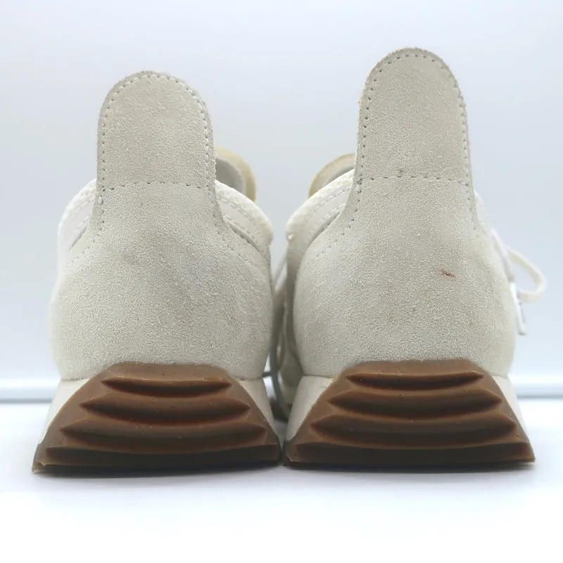 Rag & Bone Retro Low-Top Laufschuhe Weißes Mesh & Off-White Wildleder Größe 37