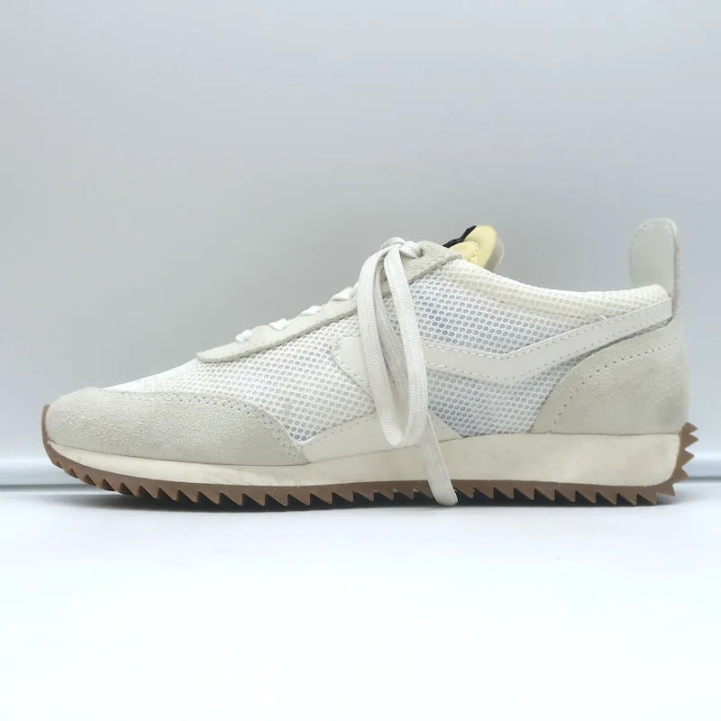 Rag & Bone Retro Low-Top Laufschuhe Weißes Mesh & Off-White Wildleder Größe 37