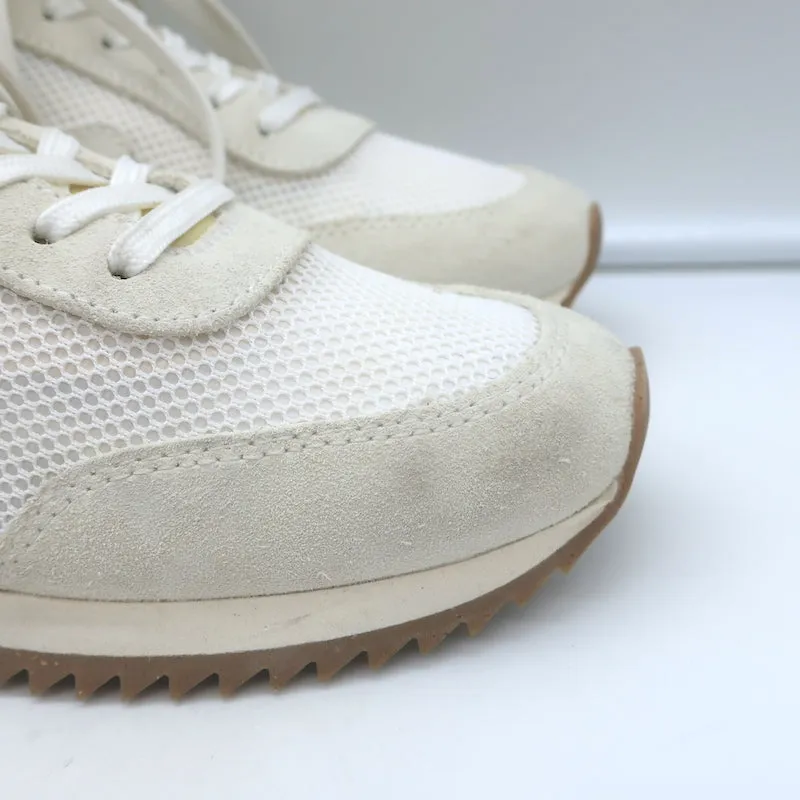 Rag & Bone Retro Low-Top Laufschuhe Weißes Mesh & Off-White Wildleder Größe 37