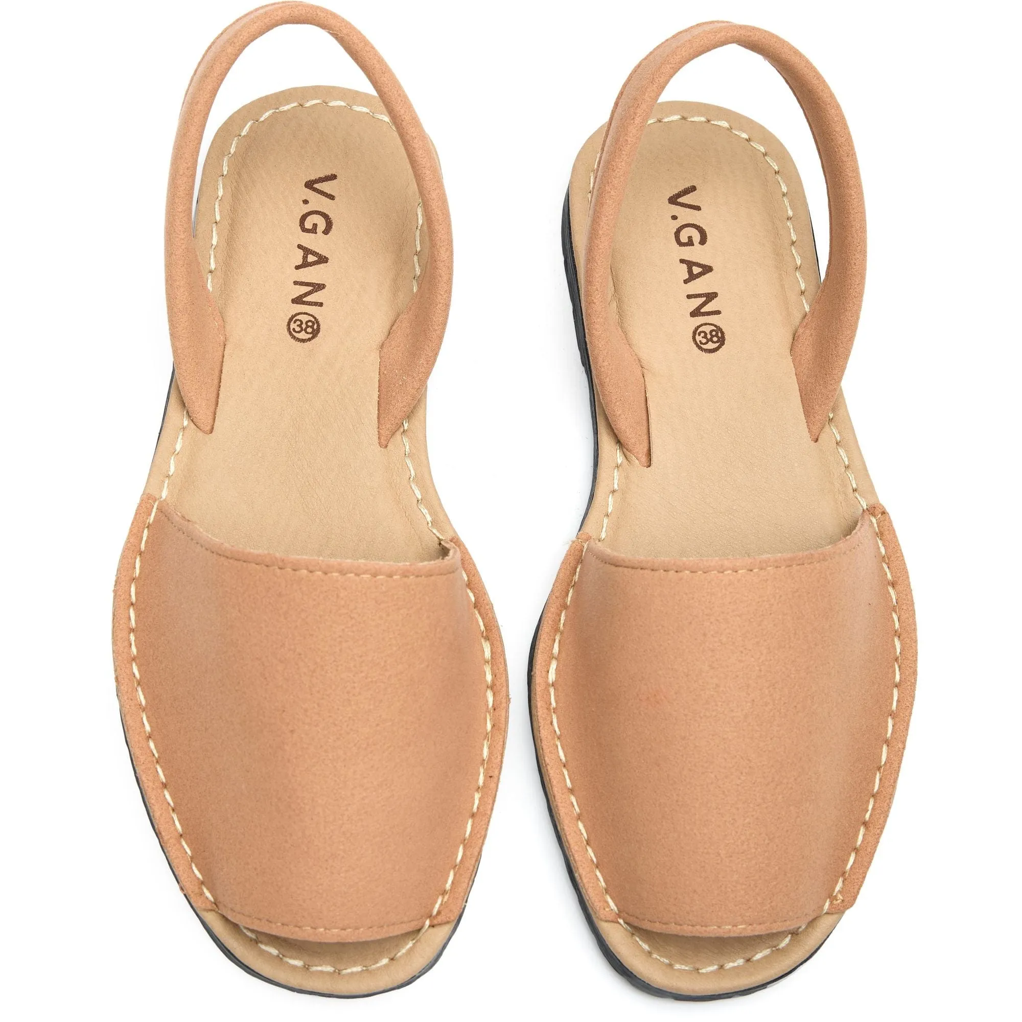 Rambu Damen Vegan Wildleder Menorca Sandalen | Hellrosa