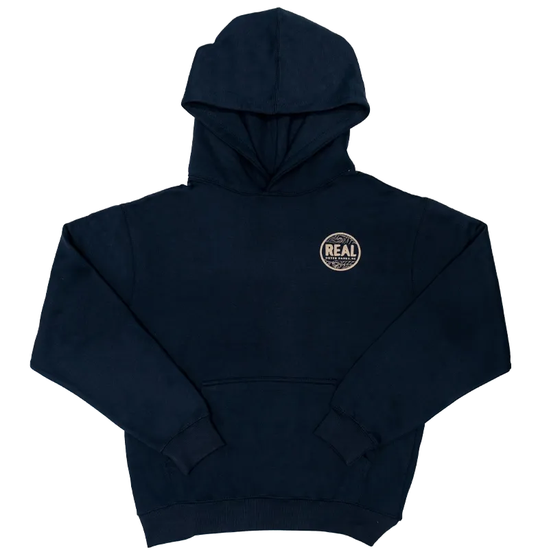 ECHTE Outer Banks Kapuzenpullover-Karte - Marineblau