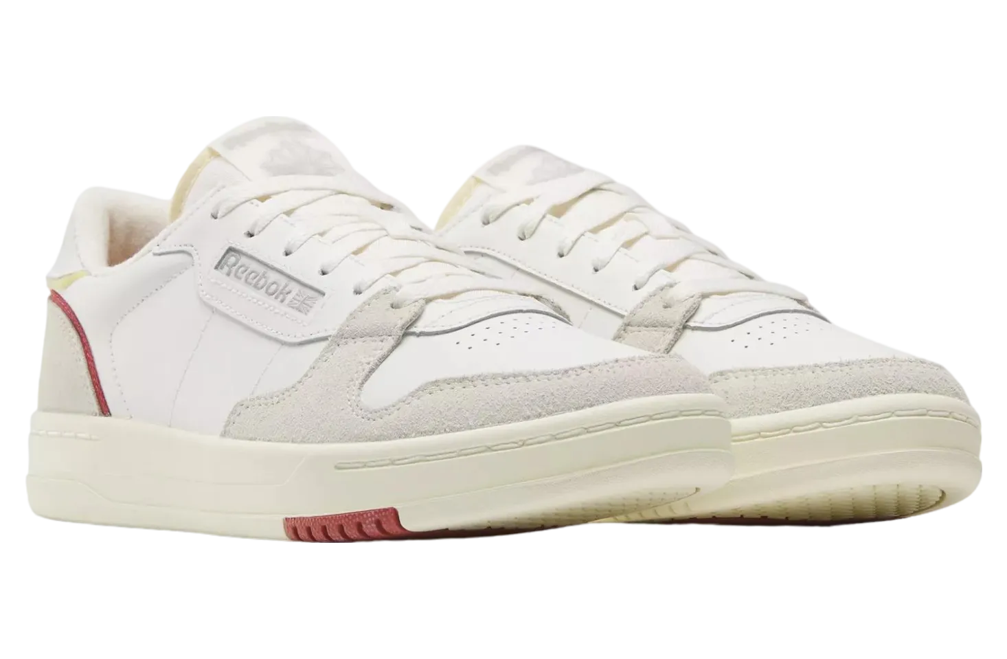REEBOK HERRSCHUHE COURT CHALK/ROT SNEAKER