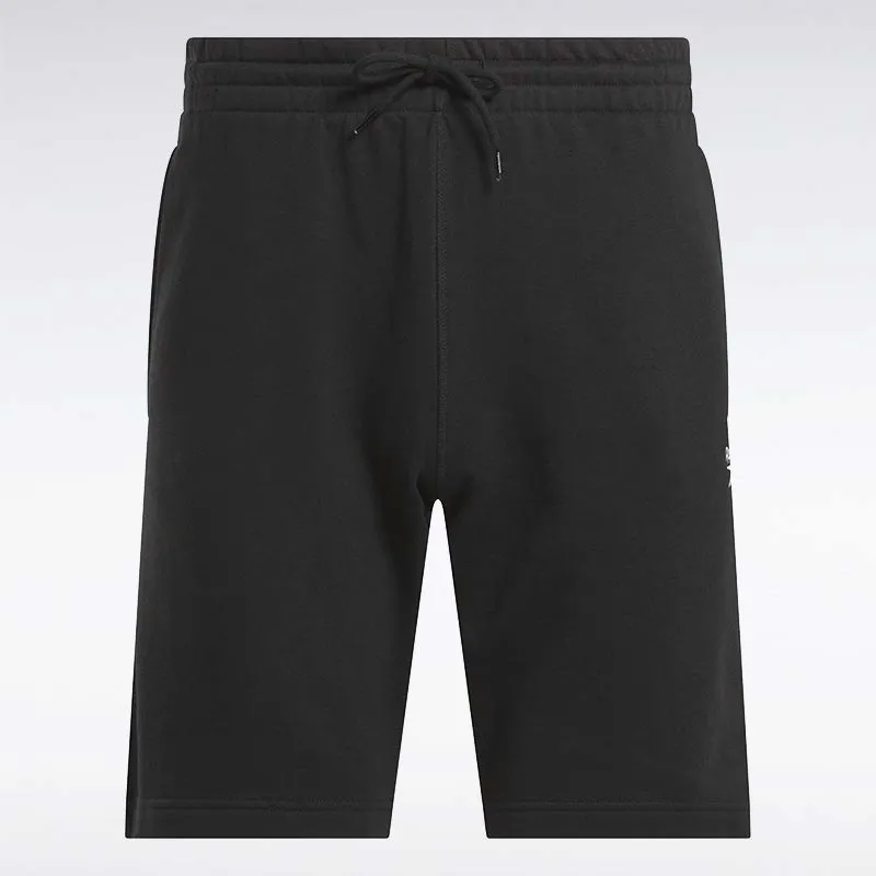 REEBOK HERREN IDENTITY SMALL LOGO FLEECE SCHWARZE KURZE HOSE