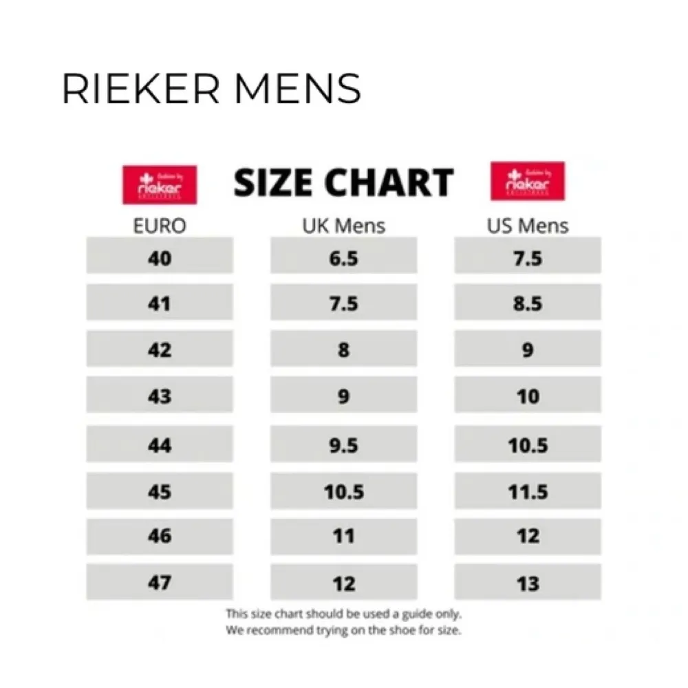 Rieker Herren Ronnie 34 gefütterter wasserdichter Stiefel in Schwarz/Braun