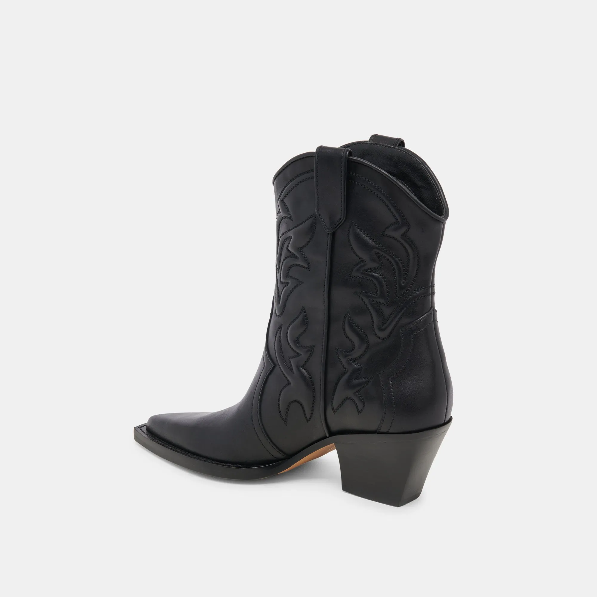 RIMONA STIEFELETTEN AUS SCHWARZEM LEDER