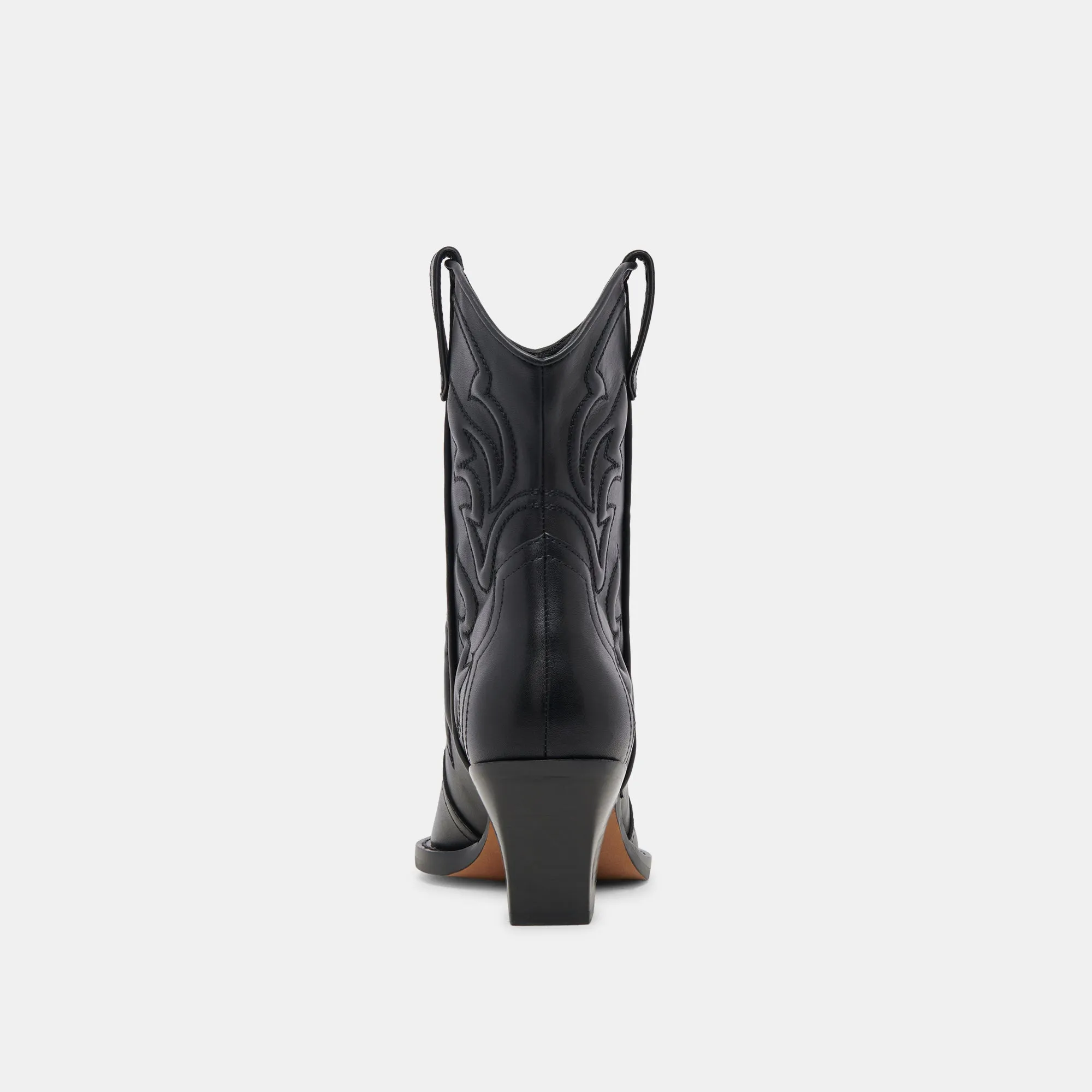 RIMONA WEITE WADEN STIEFELETTEN SCHWARZES LEDER