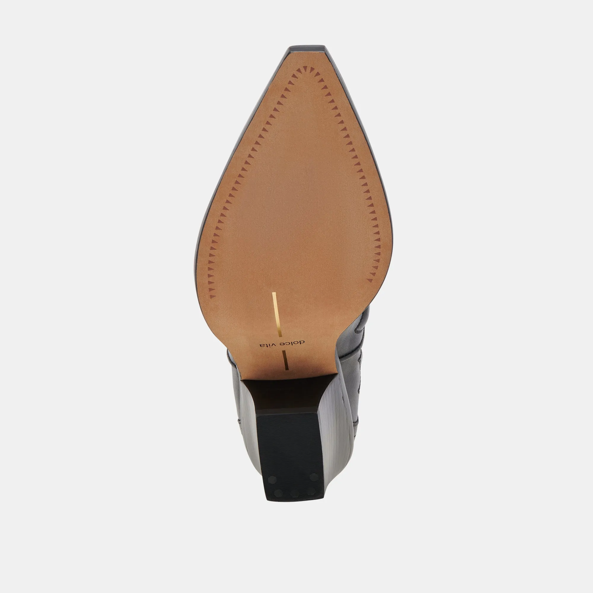 RIMONA WEITE WADEN STIEFELETTEN SCHWARZES LEDER