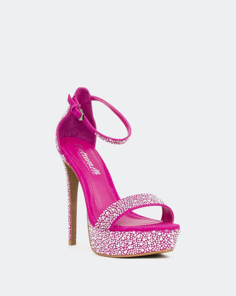 Rinna, Fuchsia Wildleder/Wildleder Fuchsia