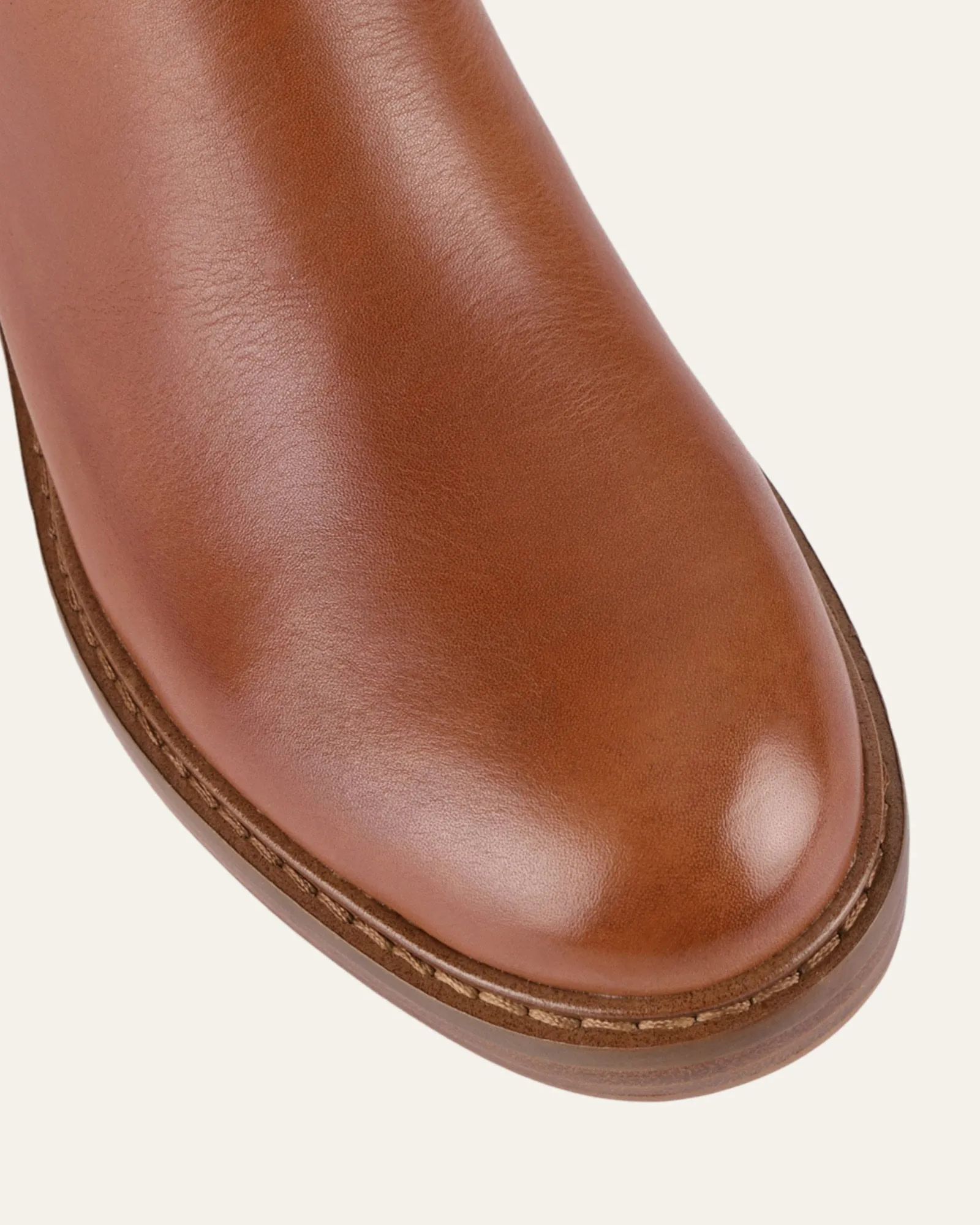 RIO KNEE BOOTS BRANDY LEDER