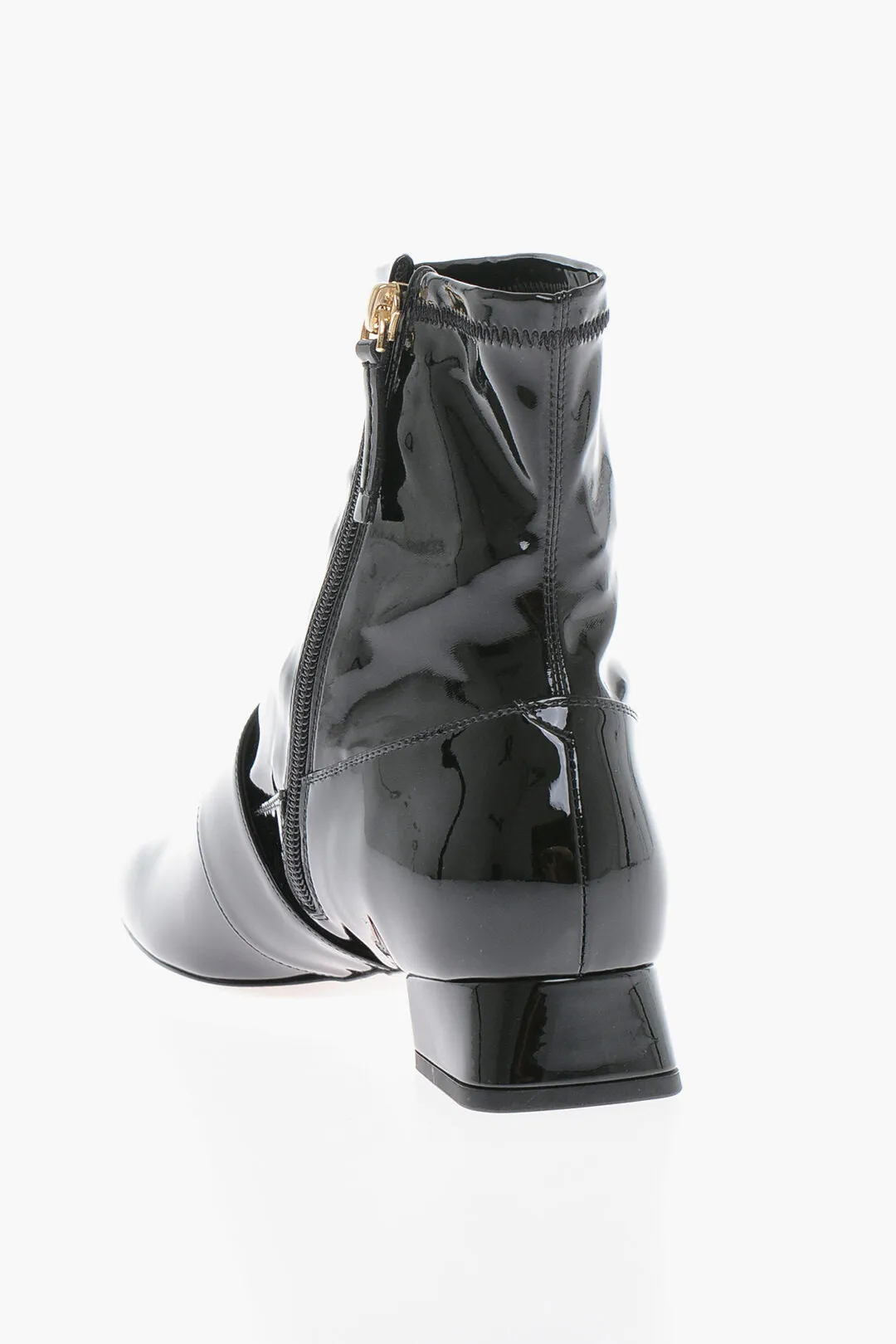 Roger Vivier Glänzende Stiefeletten Mit Auffälliger Schnalle