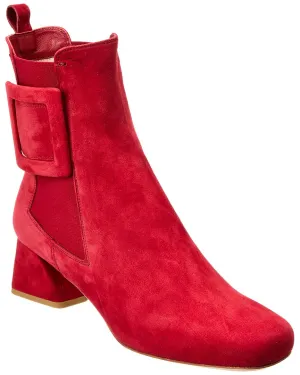 Roger Vivier Logo-Plakette Wildleder Chelsea Bootie Schuhe_Roger-Vivier