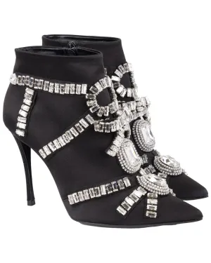 Roger Vivier Sin Evening Diamantbesatz Satin Stiefeletten_Roger-Vivier
