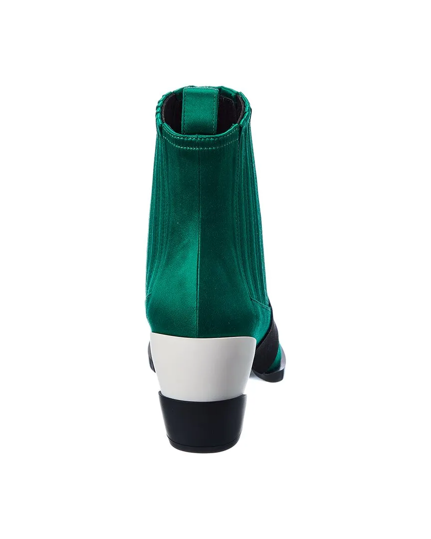 Roger Vivier Viv Tex Satin Stiefeletten