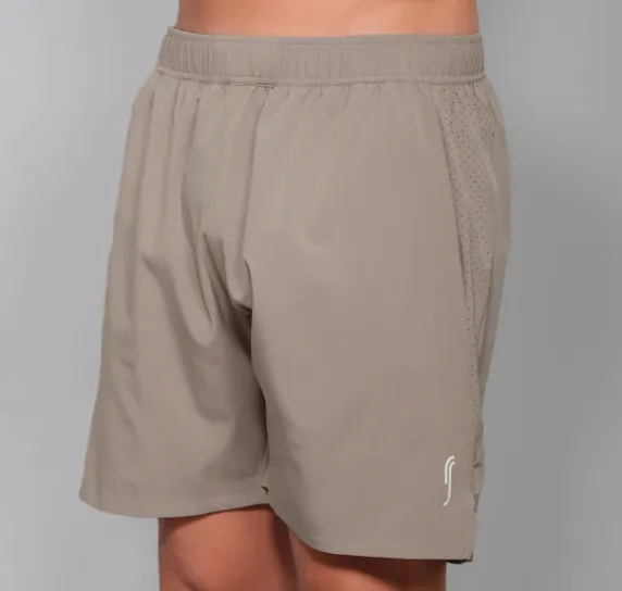 RS Sports Herren Performance Shorts mit Seitenmesh - Grüne Bekleidung Rs Herren
