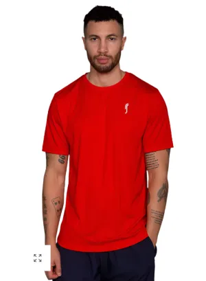 RS Sports Performance T-Shirt für Herren - Auffälliges Rot Kleidung Rs Herren