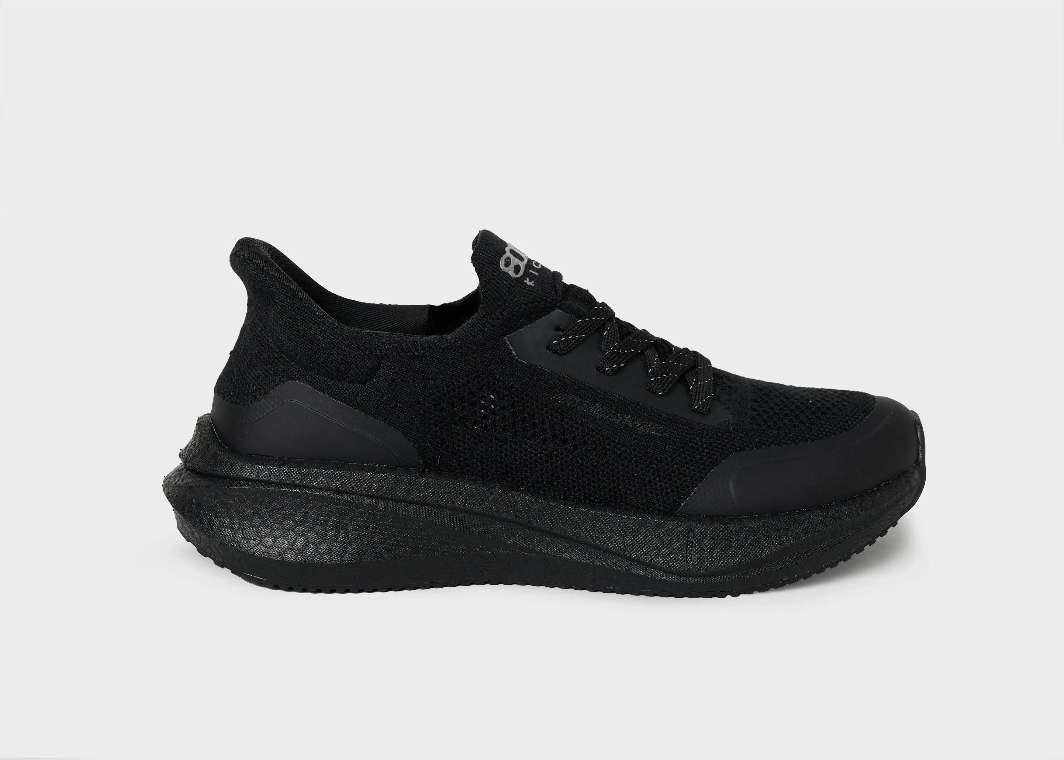 Runner Herren Hanfleder Turnschuhe | Vollständig Schwarz