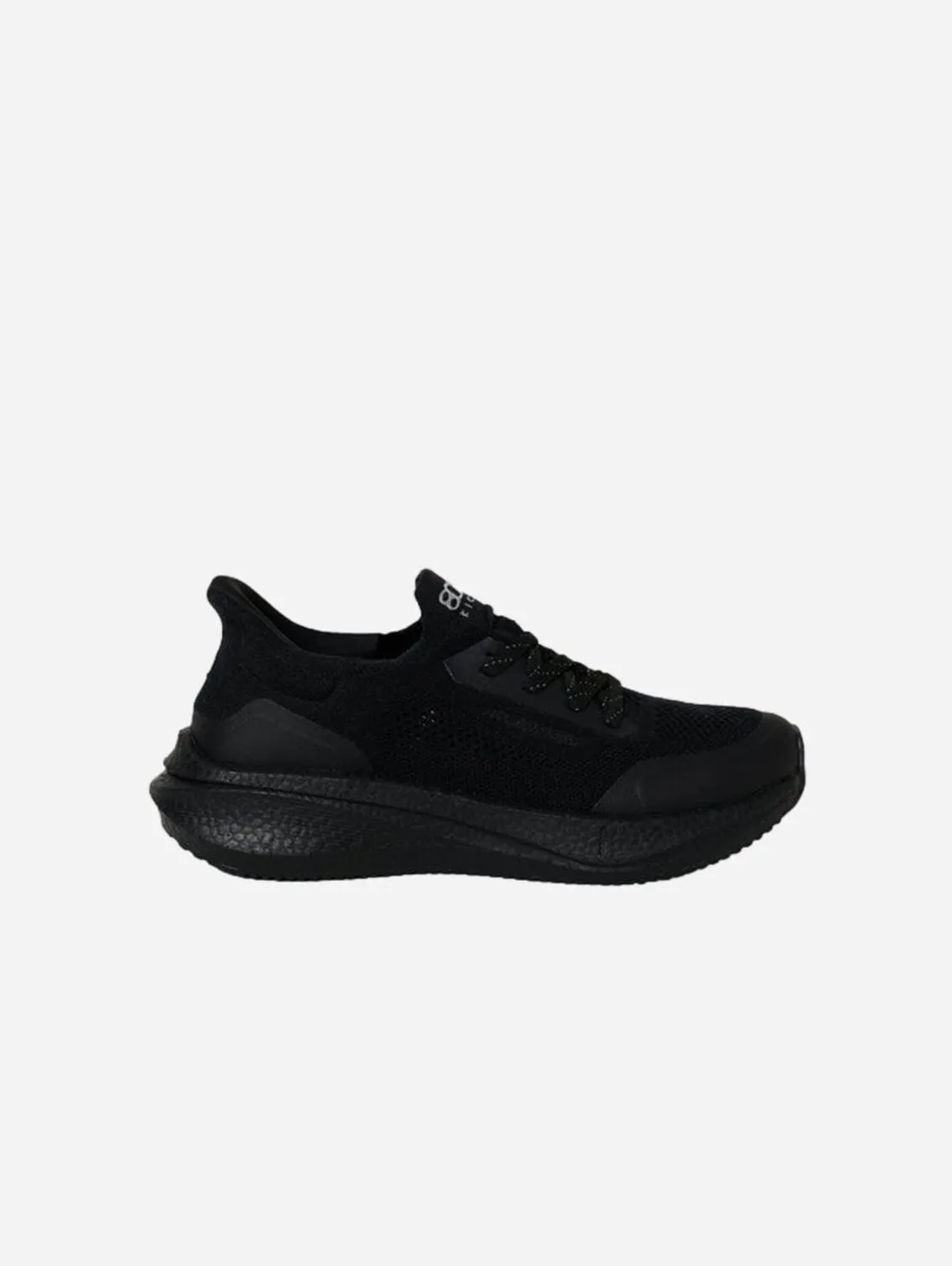 Runner Herren Hanfleder Turnschuhe | Vollständig Schwarz