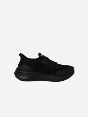 Runner Herren Hanfleder Turnschuhe | Vollständig Schwarz