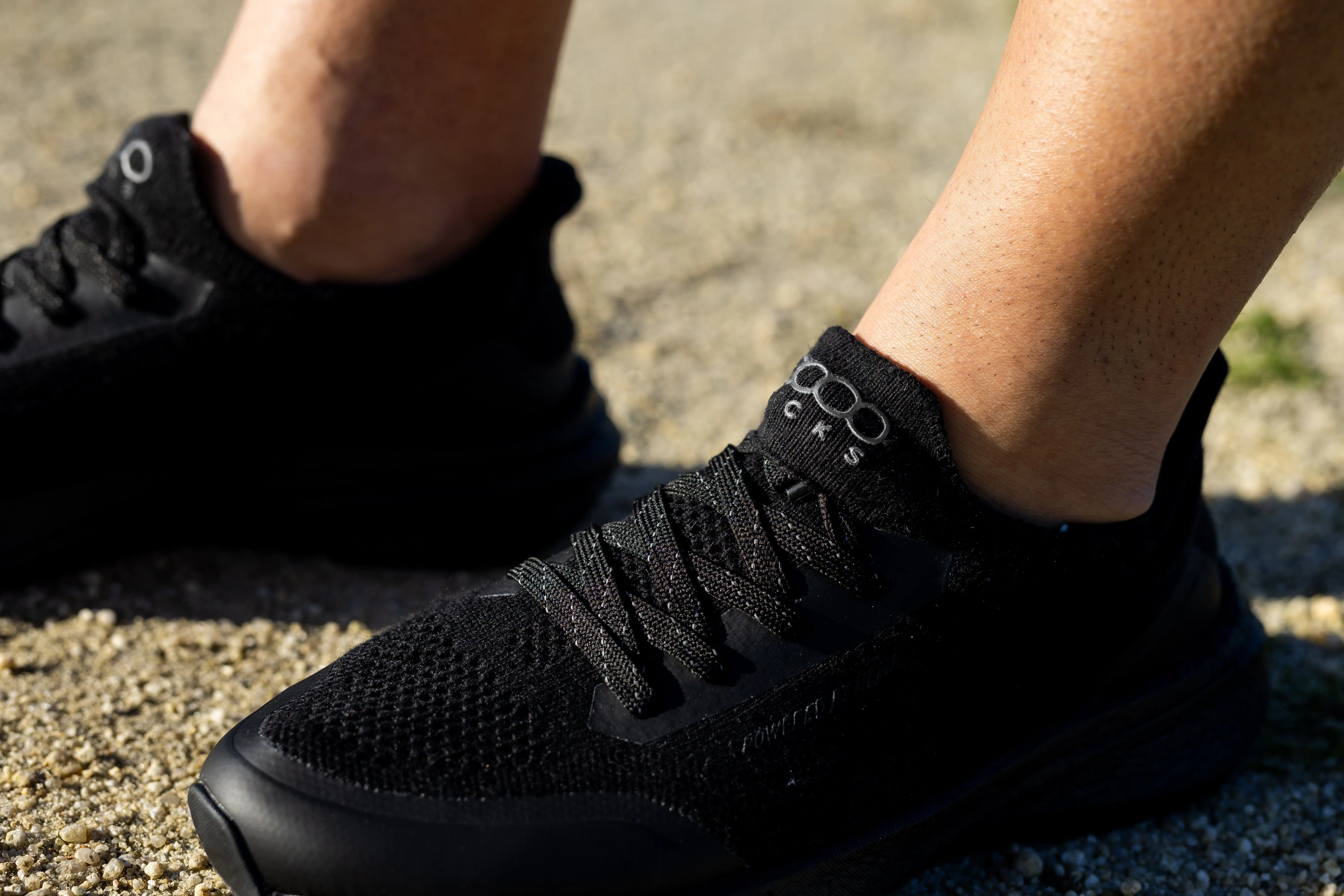 Runner Herren Hanfleder Turnschuhe | Vollständig Schwarz