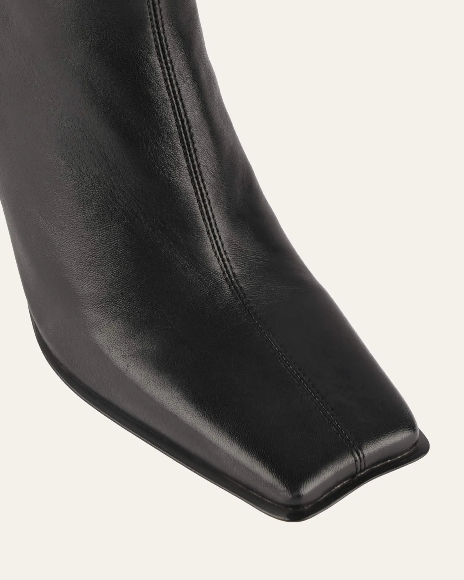 RUSH CALF STIEFEL SCHWARZES LEDER
