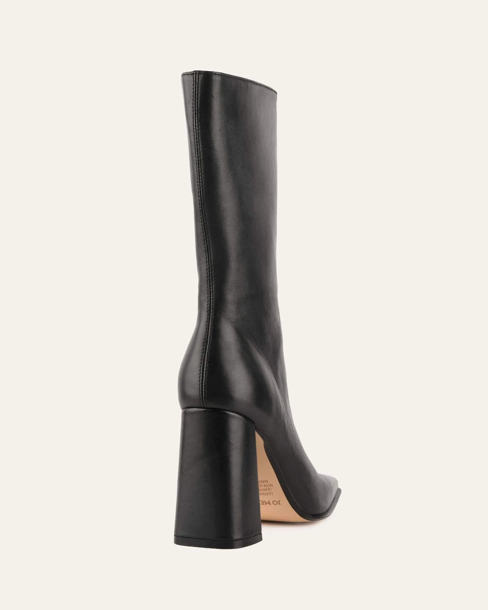 RUSH CALF STIEFEL SCHWARZES LEDER