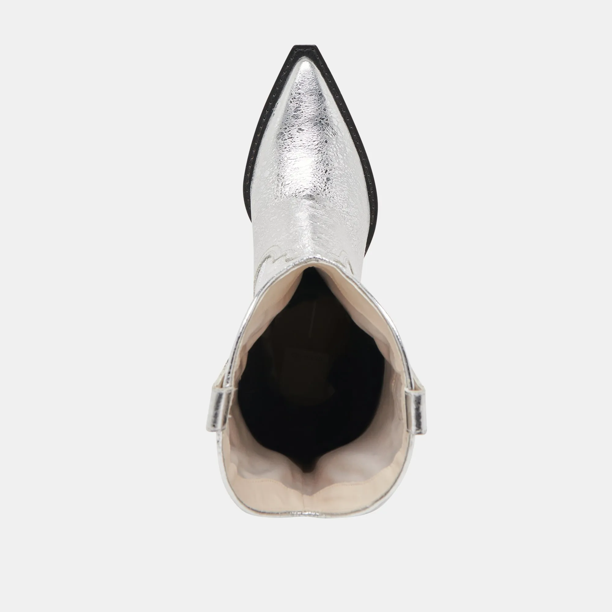 RYLAND STIEFEL SILBER ANTIKE LEDER