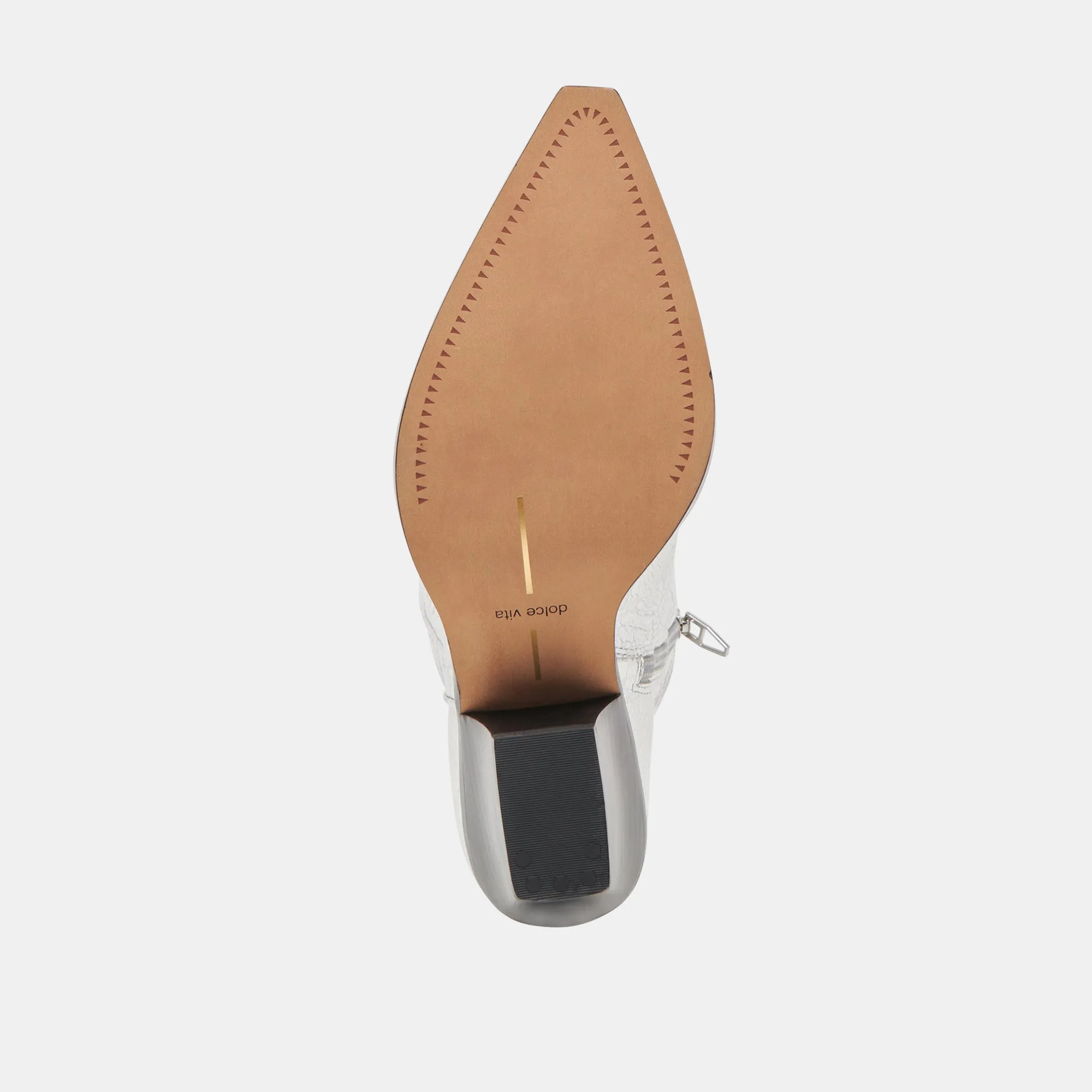 RYLAND STIEFEL SILBER ANTIKE LEDER