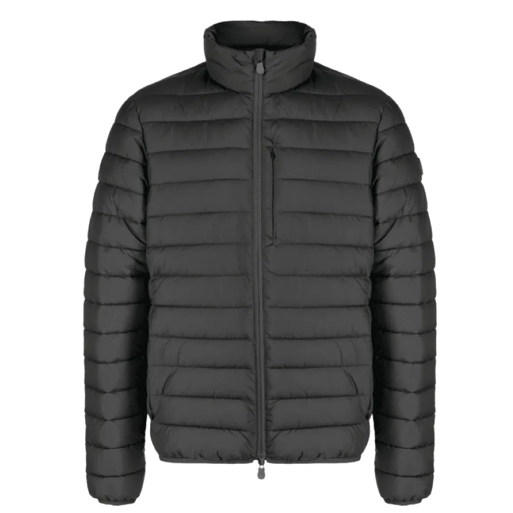 Save The Duck Men Erion Black Gepolsterte Daunenjacke