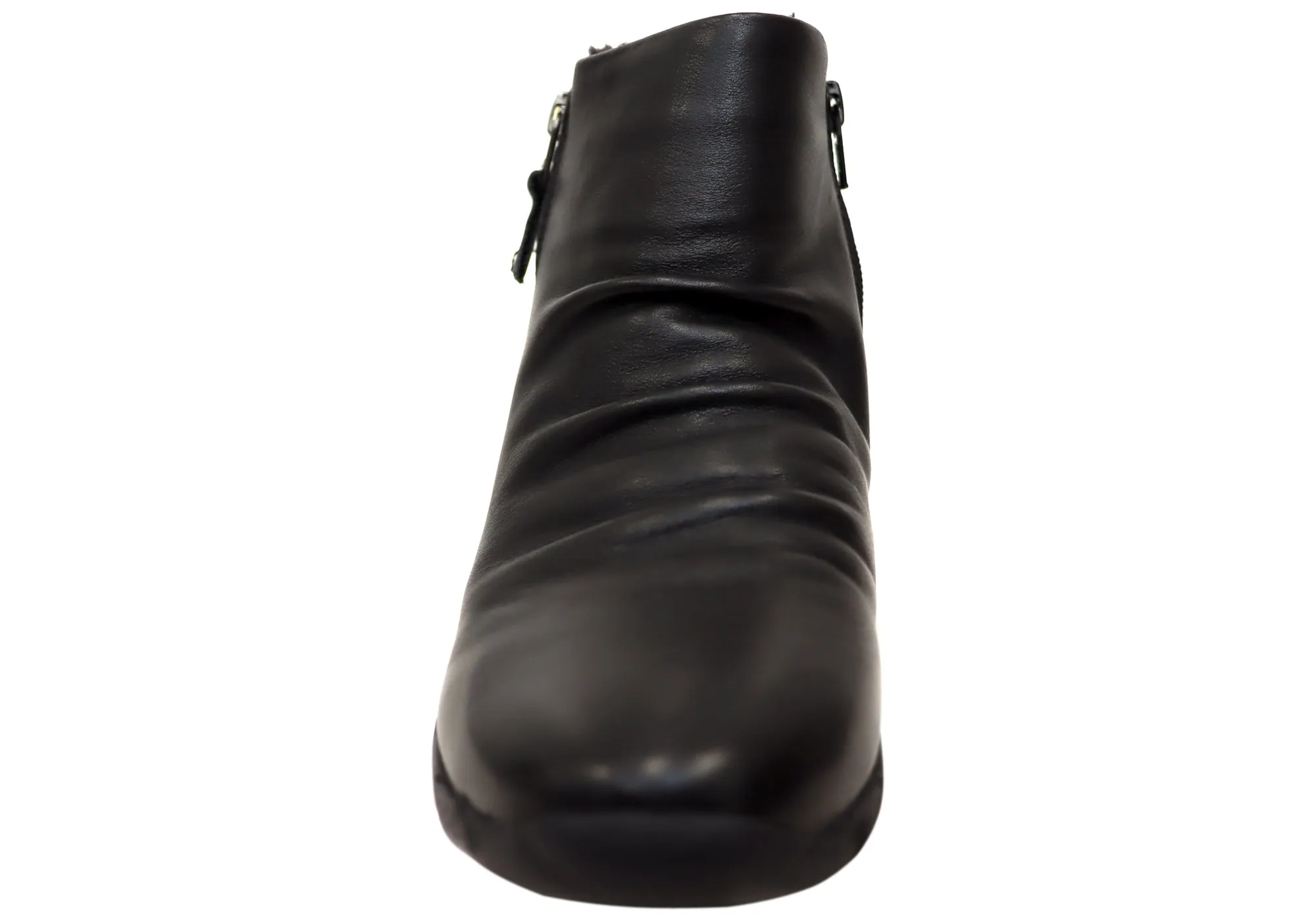 Scholl Orthaheel Nina II Damen Komfort Stützende Leder Knöchelstiefel Scholl Orthaheel Schuhe
