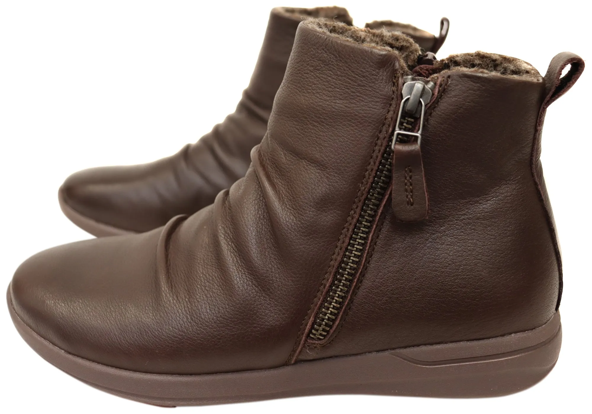 Scholl Orthaheel Nina II Damen Komfort Stützende Leder Knöchelstiefel Scholl Orthaheel Schuhe