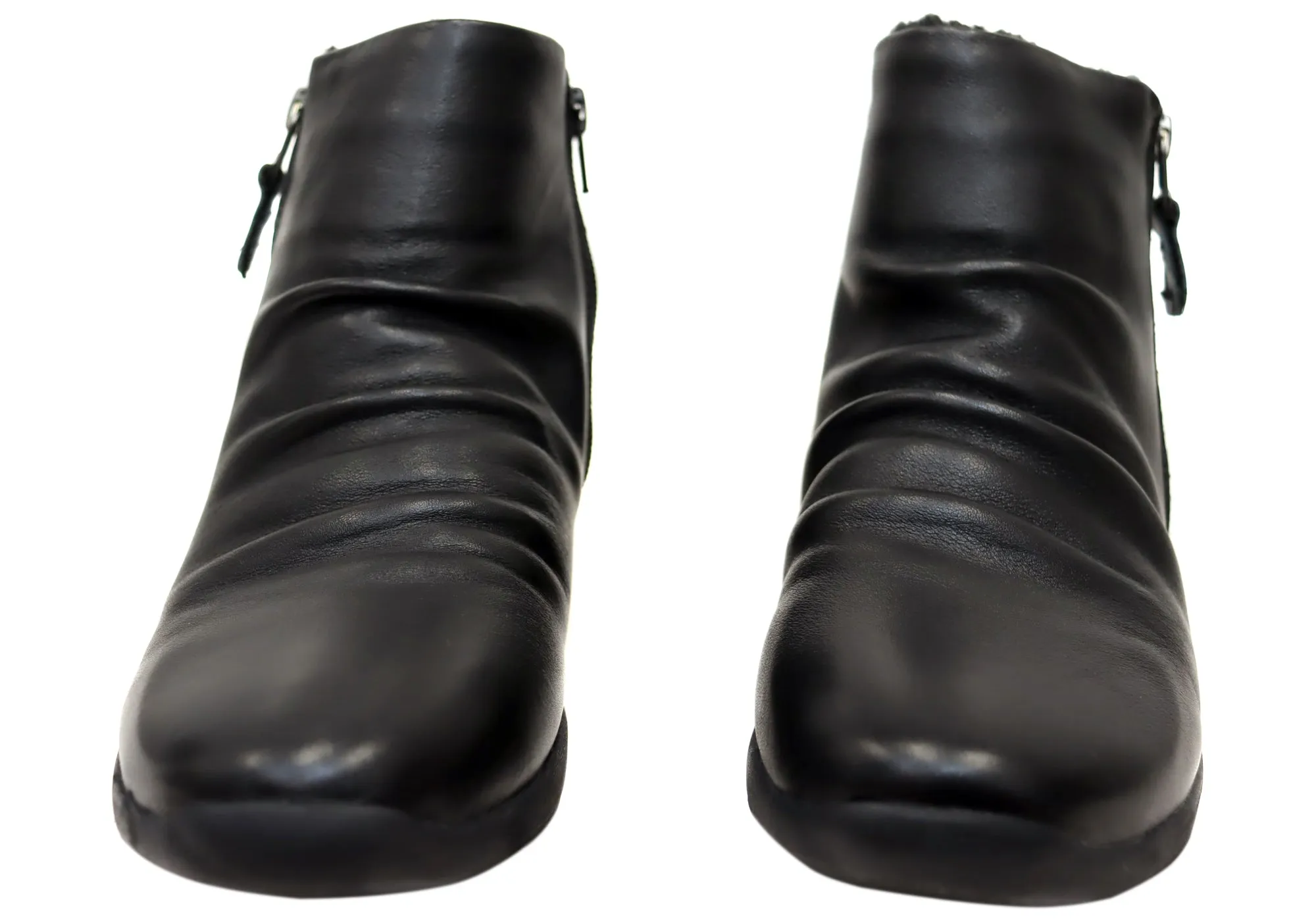 Scholl Orthaheel Nina II Damen Komfort Stützende Leder Knöchelstiefel Scholl Orthaheel Schuhe