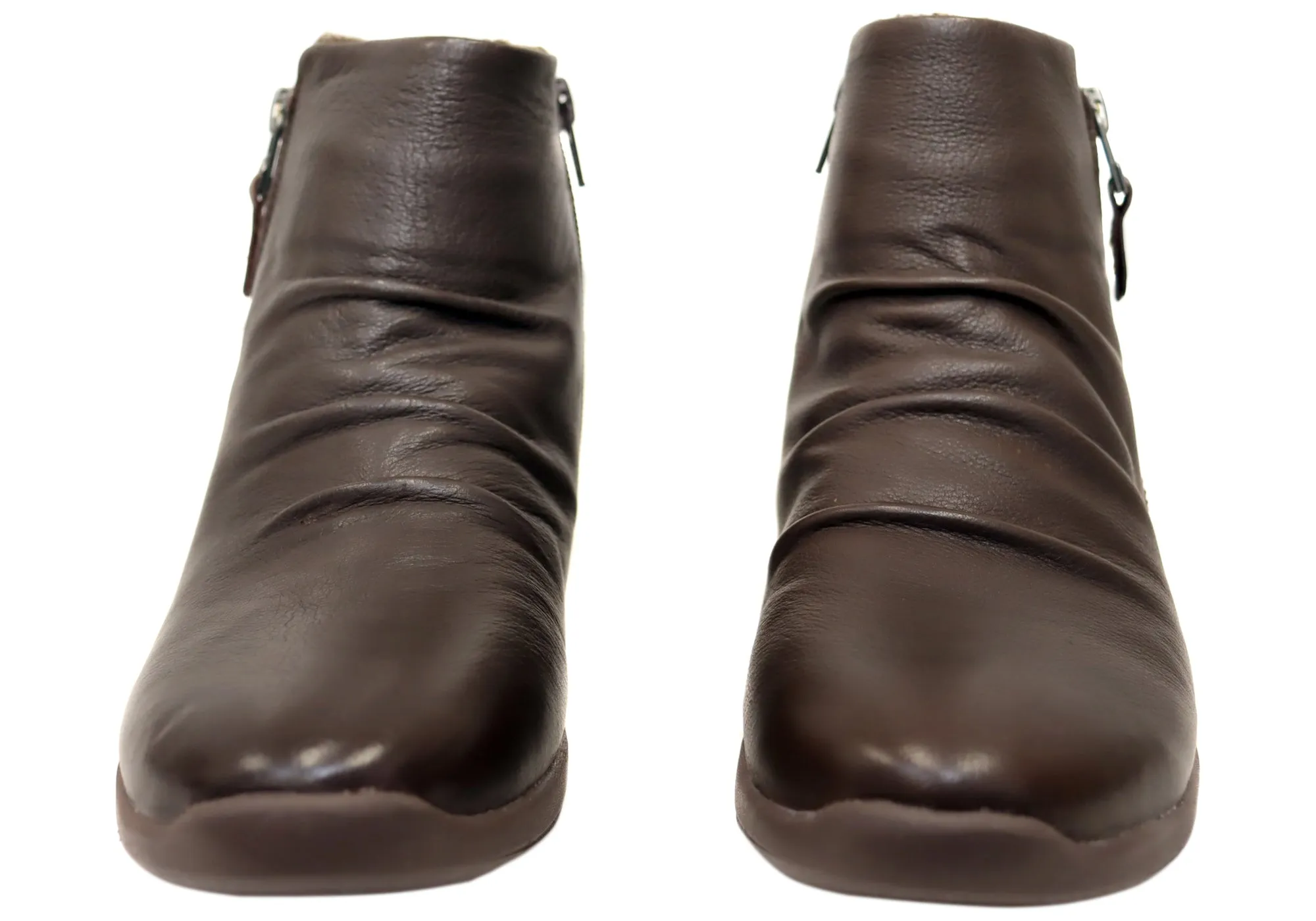 Scholl Orthaheel Nina II Damen Komfort Stützende Leder Knöchelstiefel Scholl Orthaheel Schuhe