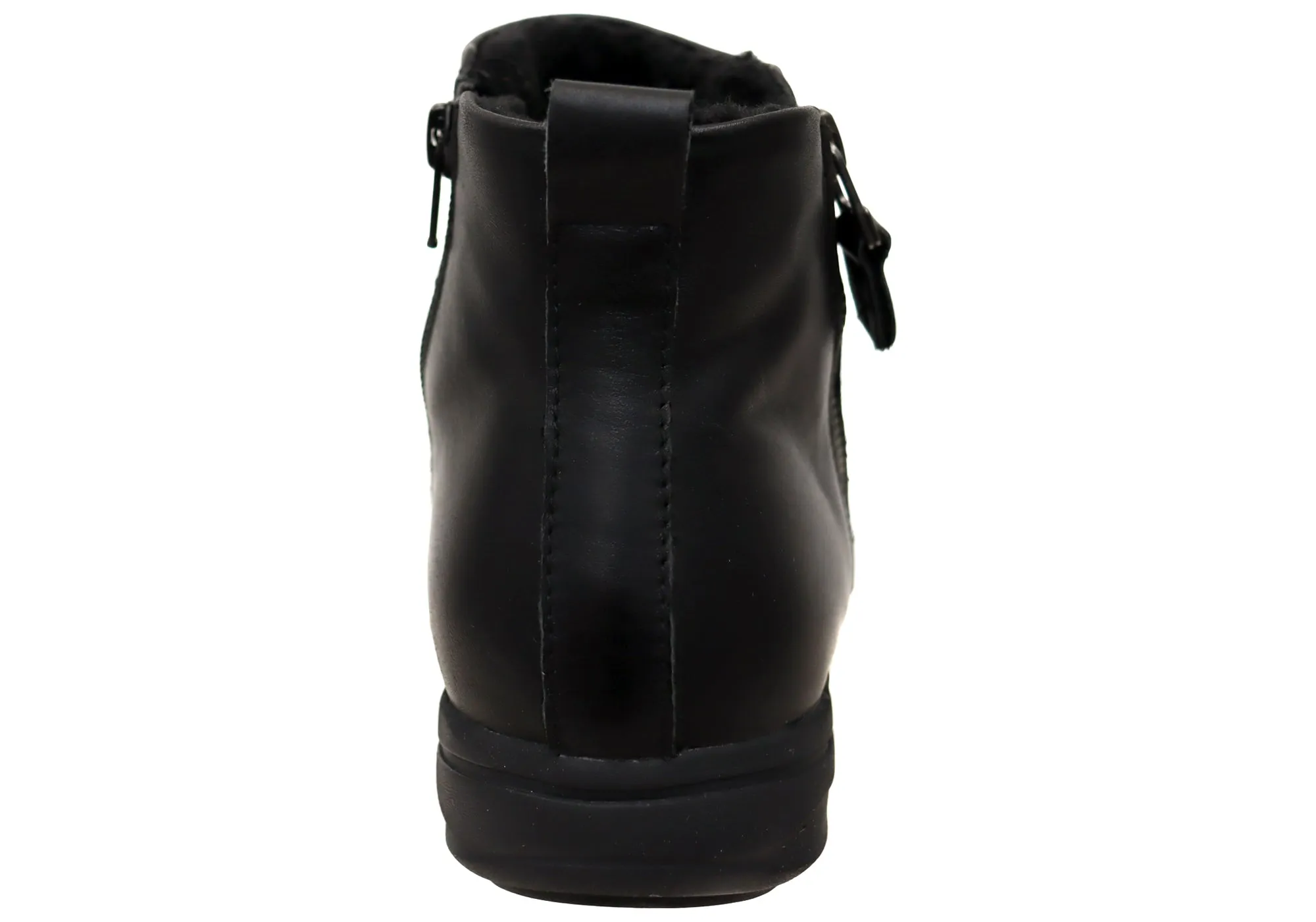 Scholl Orthaheel Nina II Damen Komfort Stützende Leder Knöchelstiefel Scholl Orthaheel Schuhe