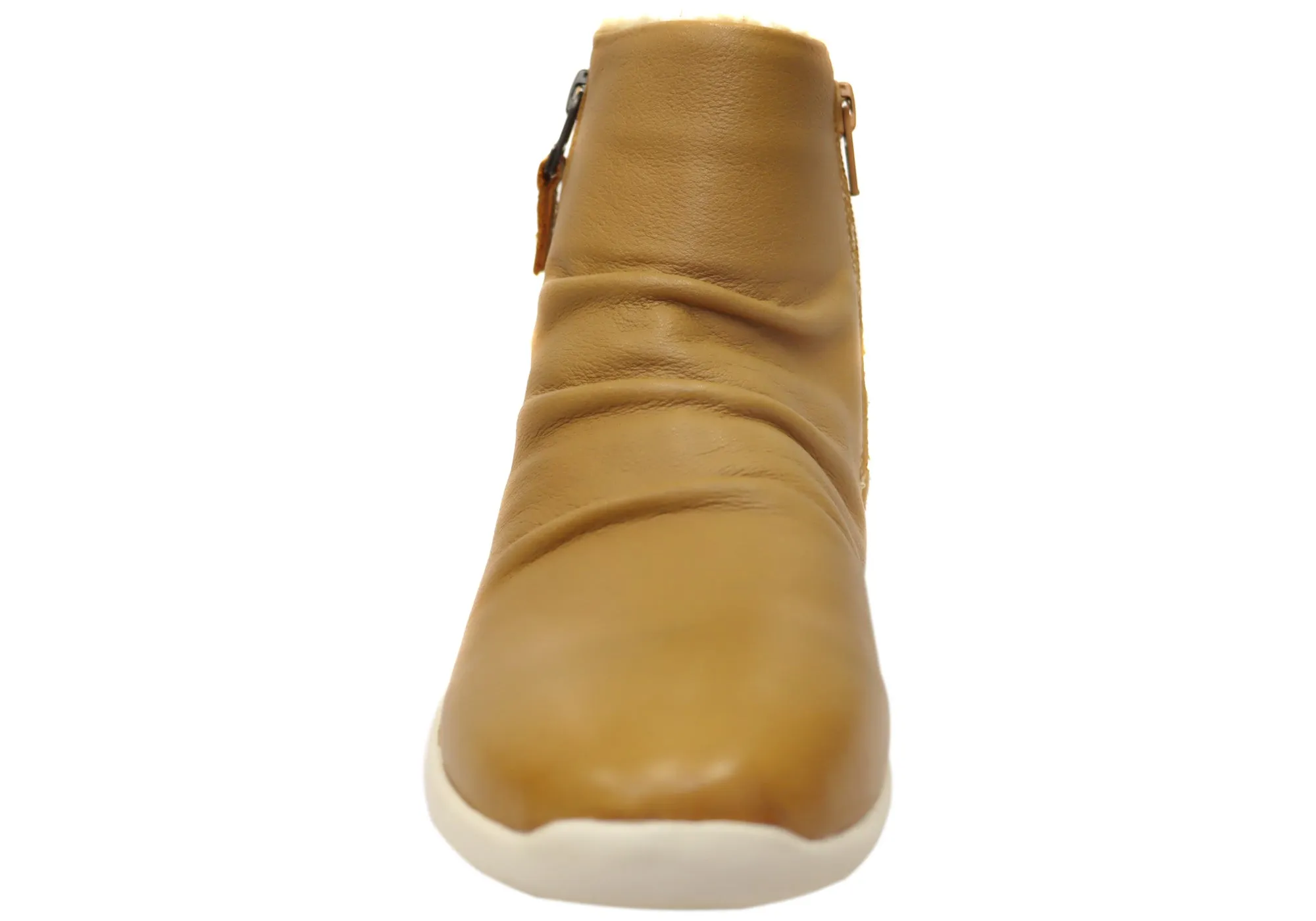 Scholl Orthaheel Nina II Damen Komfort Stützende Leder Knöchelstiefel Scholl Orthaheel Schuhe