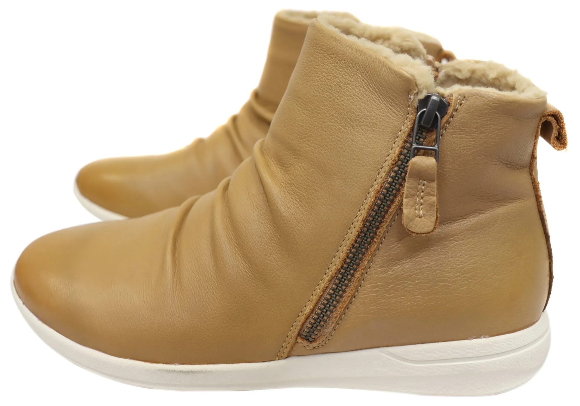 Scholl Orthaheel Nina II Damen Komfort Stützende Leder Knöchelstiefel Scholl Orthaheel Schuhe