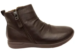 Scholl Orthaheel Nina II Damen Komfort Stützende Leder Knöchelstiefel Scholl Orthaheel Schuhe