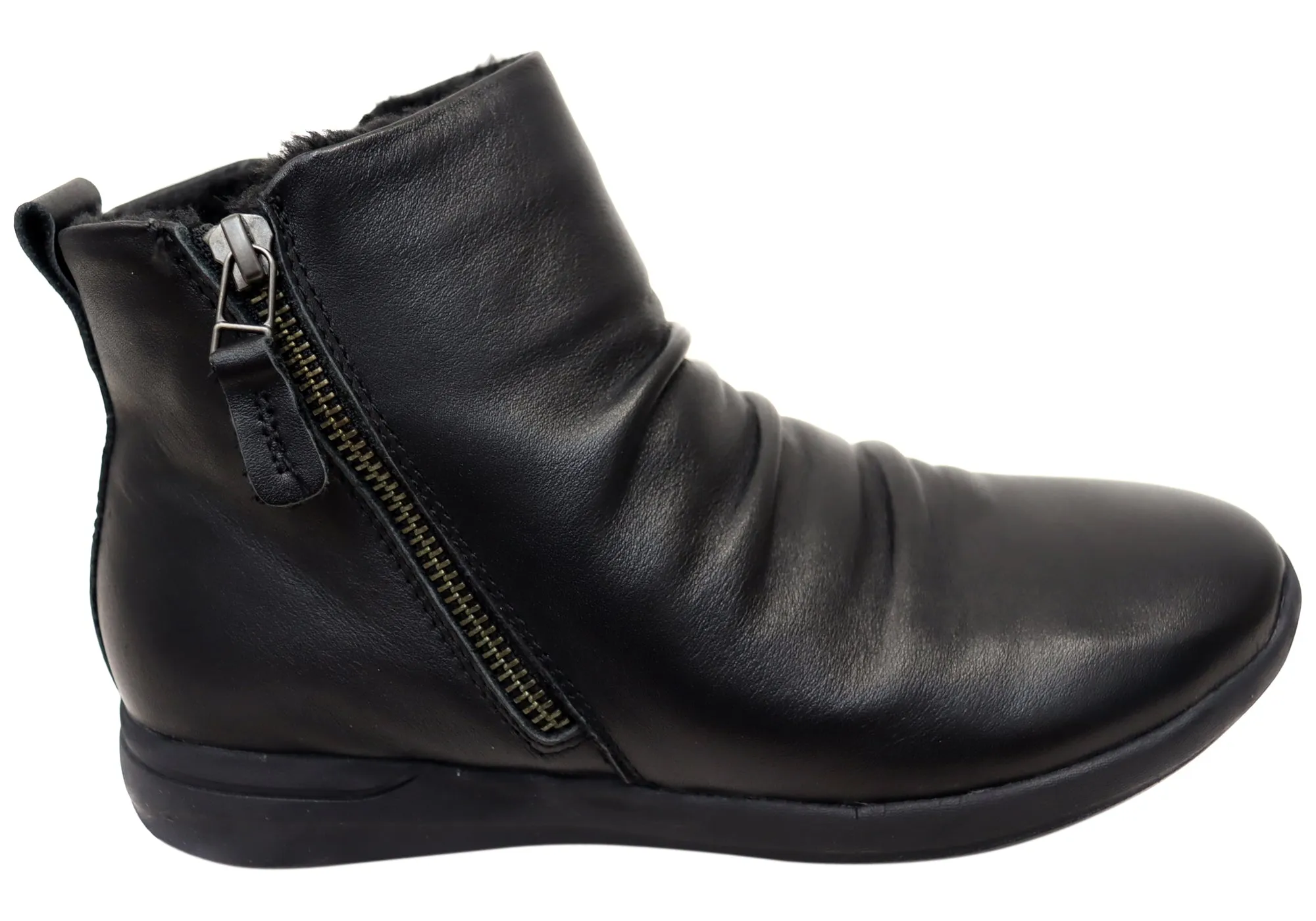 Scholl Orthaheel Nina II Damen Komfort Stützende Leder Knöchelstiefel Scholl Orthaheel Schuhe