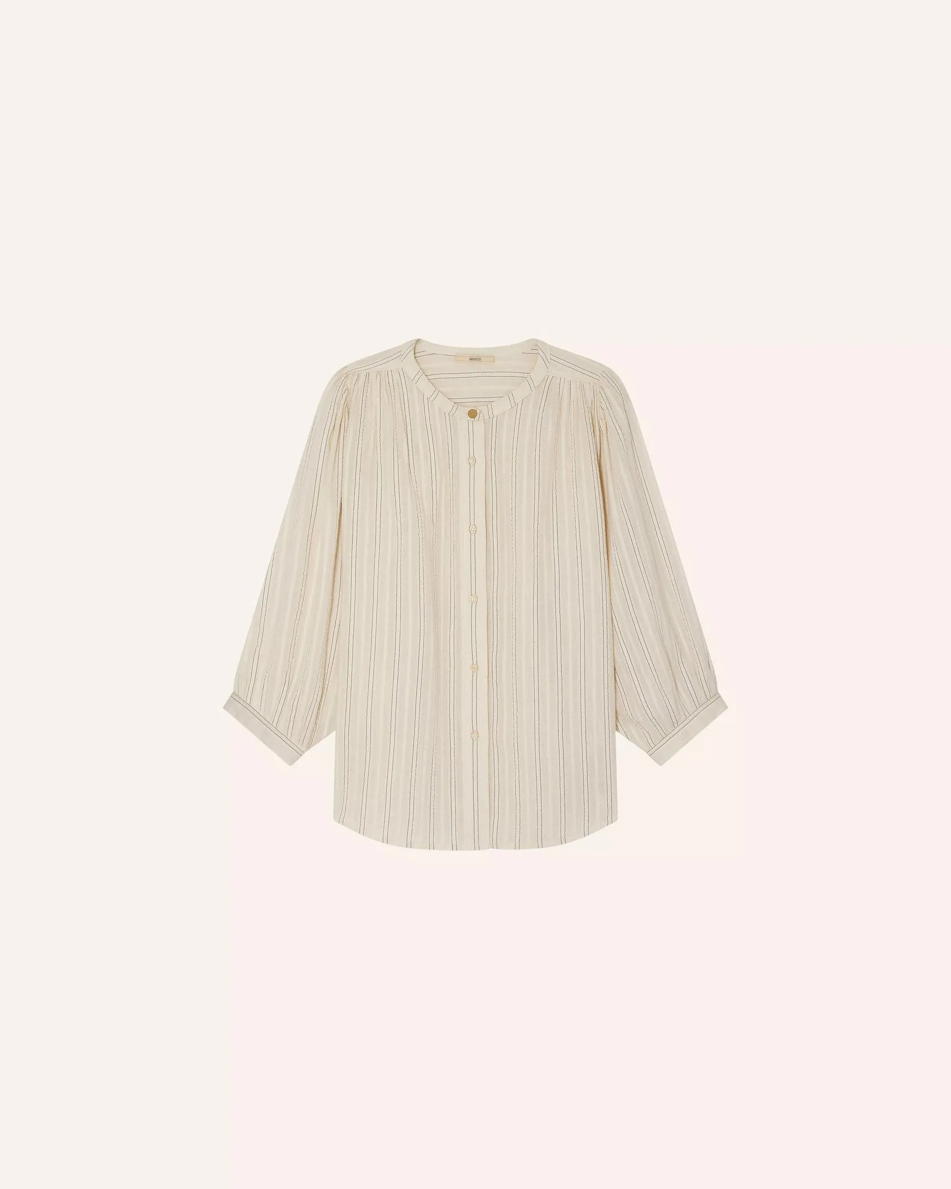 Sessun Damenbekleidung Bluse A View Sandcreme