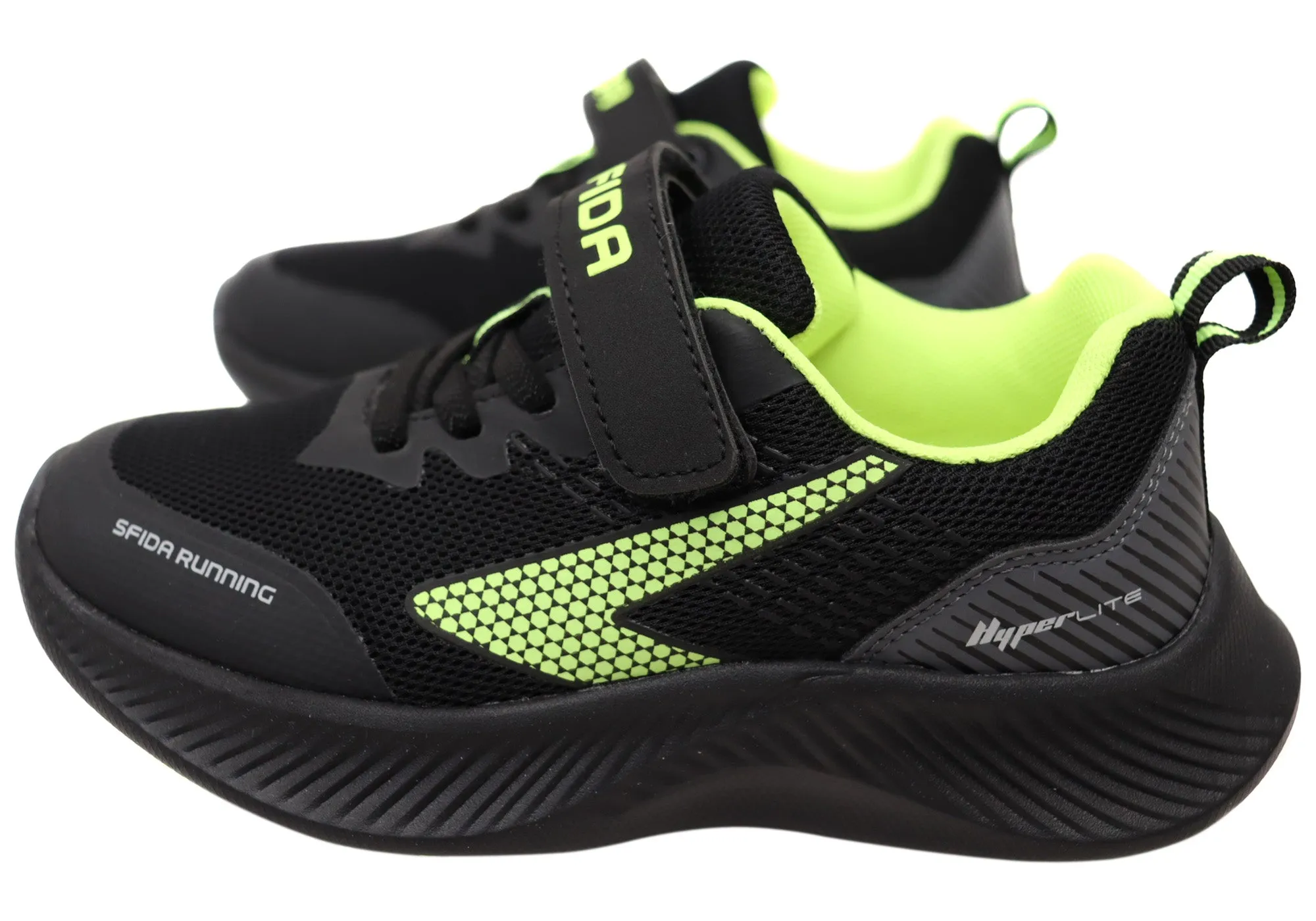 Sfida Kaleido Kids Jungen Bequeme Schuhe mit verstellbarem Riemen Sportschuhe Sfida Schuhe